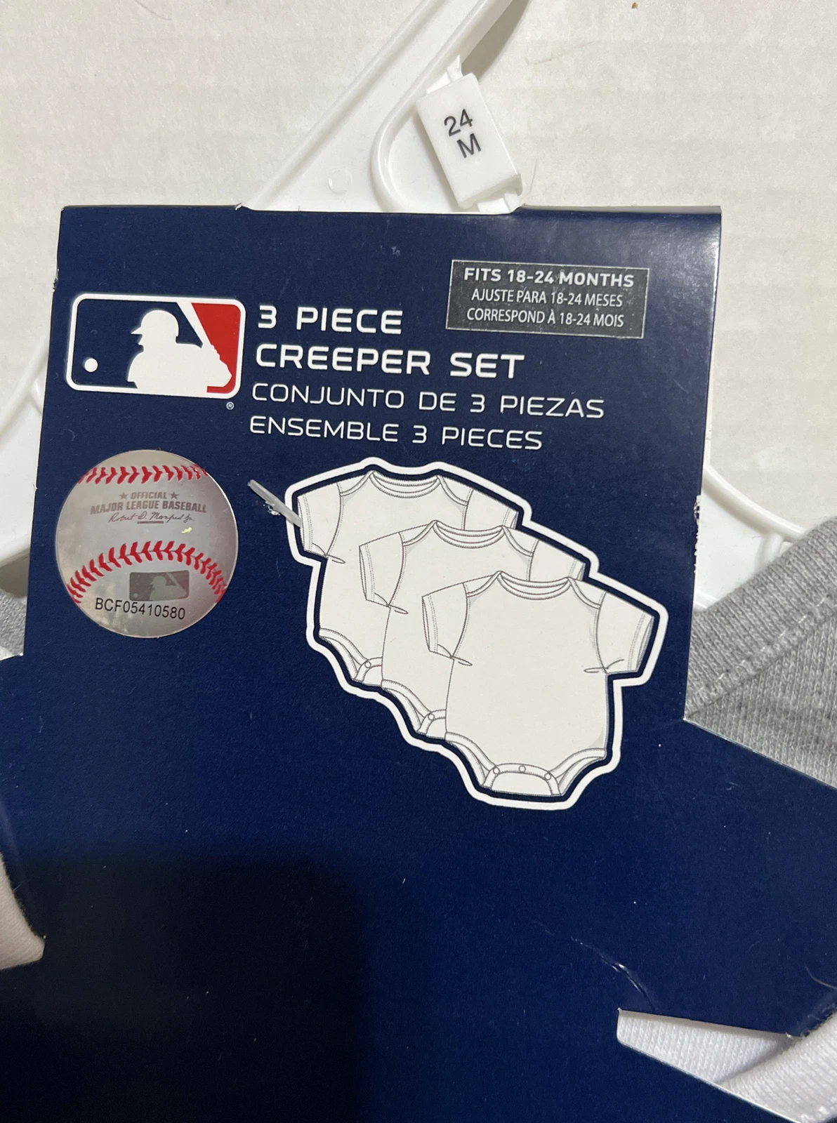 New York Yankees Born To Win 24 Mos.  3pc.  Bodysuit Set