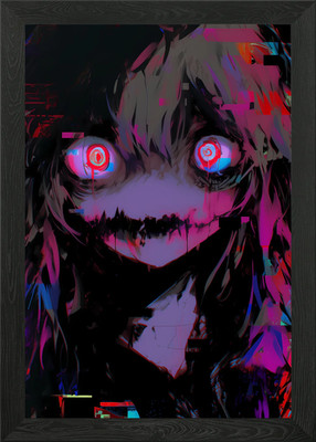 Digital Art Anime Girl gerahmtes Wandbild Poster Leinwanddruck Bild