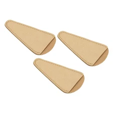 3pcs PU Leather Scissors Sheath Scissor Covers Protector Portable Collect Bags