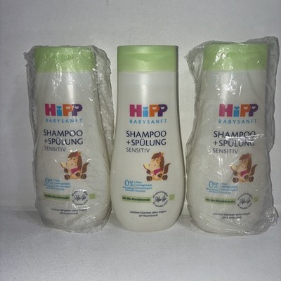 3 -New Hipp Baby Sensitive Shampoo, 200ml Each