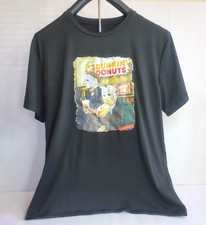 Halloween Horror Besties Blk T-Shirt Size XL Michael Myers/Jason Dunkin Donuts