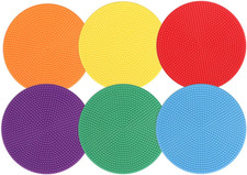 4Inch & 9Inch Poly Spot Markers for Agility Dot for Gym/Pe Training, Dance, 6/12