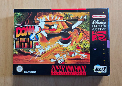 Donald in Maui Mallard SNES PAL OVP Anleitung Nintendo Disney getestet