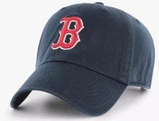 Boston Red Sox MLB Adult Men's Adjustable Unstructured Navy Team Hats Hat Cap