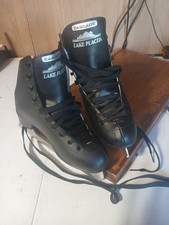Lake Placid Cascade Figure Ice Skates Black Men's Sz 8 Stainless Steel