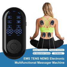 Electric Pulse Massager 8 Electrode Pads TENS EMS NMES Physiotherapy Device