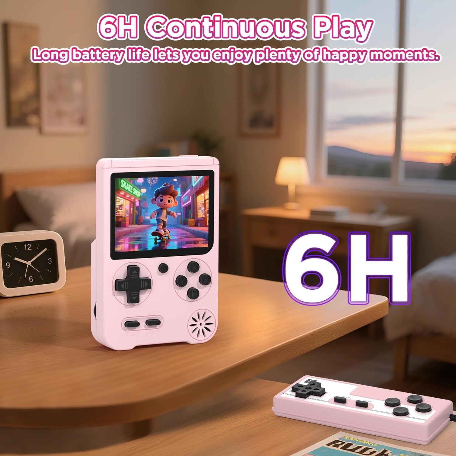 Handheld Games Console, Built-In 500 Video Games, Portable Video Gaming Player w