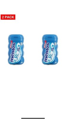 Mentos Fresh Mint Gum, 3.5 oz - Pack of 2
