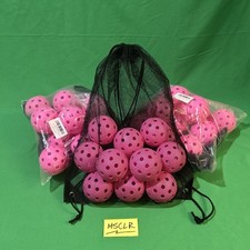 12 Pack Of Pink Pickleball Balls  Mesh Bag Combo  New  Fast Shipping 