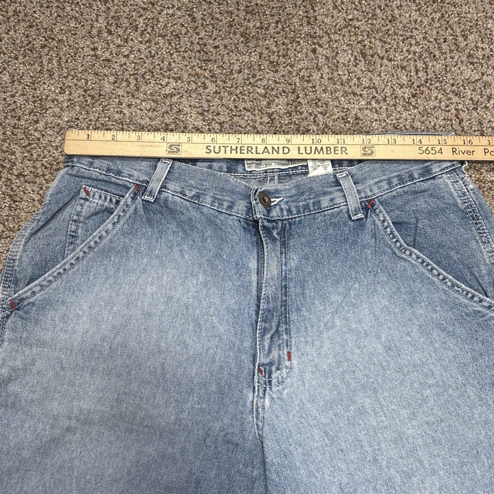 Abercrombie Fitch Womens Baggy Carpenter Jeans 8 High Rise Vintage Fits 31 X 31 - View 6
