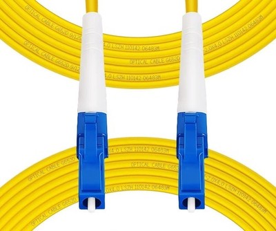 3m 10FT OS2 LC To LC Fiber Patch Cable Single Mode Simplex LSZH 5 Pack