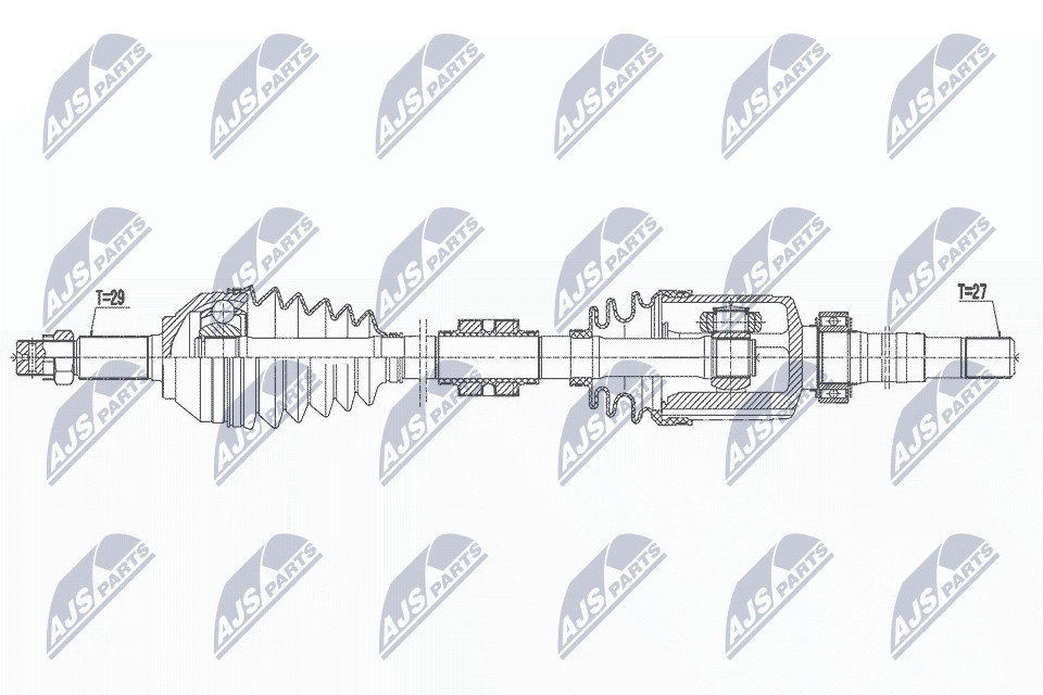 N.T.Y. NPW-NS-160.NTY Drive Shaft for NISSAN