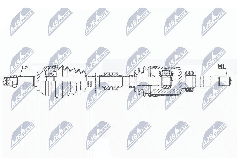 N.T.Y. NPW-NS-160.NTY Drive Shaft for NISSAN