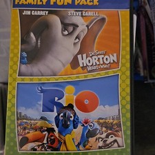 Dr. Seuss' Horton Hears a Who! Rio DVD Family Fun Pack Jim Carrey Widescreen