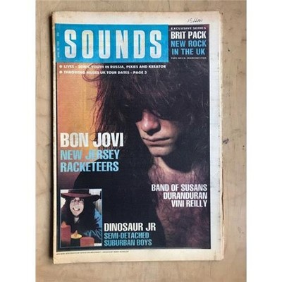 BON JOVI SOUNDS MAGAZINE APRIL 29 1989 - JON BON JOVI COVER AND FEATURE UK