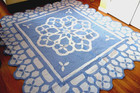 NEW Applique Quilt, Snow Flower Size: 104" x 96" — photo 4
