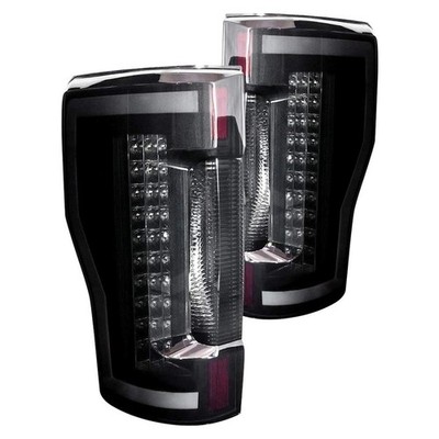 LED Sequential Tail Light 2017-2019 Ford F-250/350/450 Super Duty Black Smoke