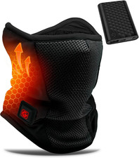 Graphene Heated Balaclava Neck Gaiter for Winter Sports Outdoor Activities