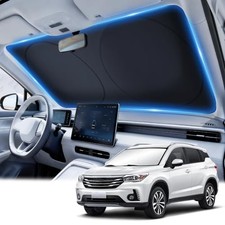 Car Sun Shade Windshield - Foldable Sun Car Window Shield 300T Coated Silver L