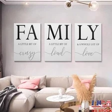 Kitchen Wall Art Set of 3 Canvas Prints Framed Decor Living Room Office New