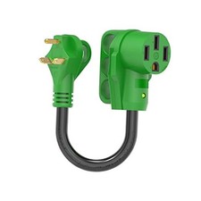 30 Amp to 50 Amp RV Adapter Cord 12 Inch, NEMA TT-30P to NEMA 14 ETL Listed