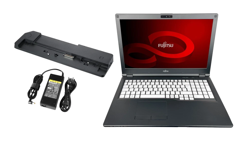 Fujitsu Lifebook E559 Bundle i5-8265 16GB 512GB 15,6" FHD Win11 inkl. Docking