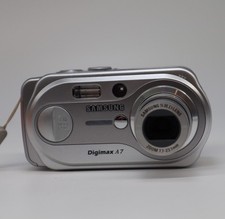 Samsung Digimax A7 7.0MP Compact Digital Camera Silver Tested