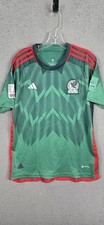 Adidas Mexico National Team 2022 Qatar Home Jersey Size M Slim Fit World Cup