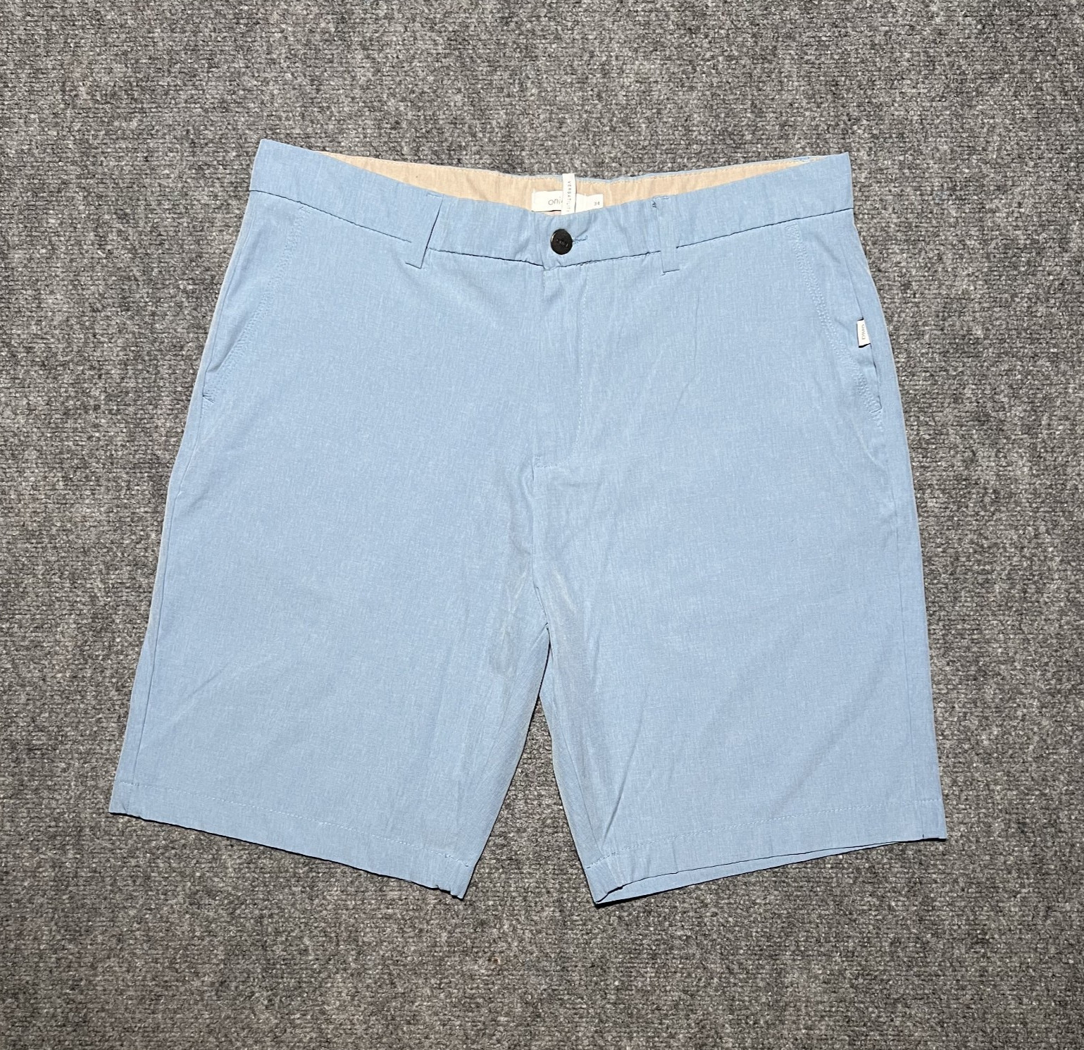 Onia Versatility Stretch Shorts Solid Blue Mens S… - image 1