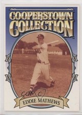 1995 Starting Lineup Cards Cooperstown Collection Eddie Mathews HOF 0a2