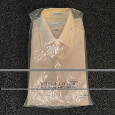 New Old Stock Van Heusen Edition Pink Dress Shirt 15.5-34/35 Single Needle M
