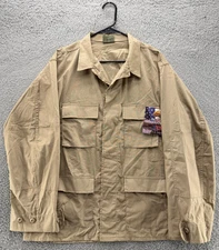 Propper International BDU Coat Men’s Large Regular Khaki Tan Combat Shirt NEW