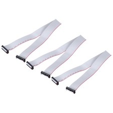 3 Pcs IDC Flat Ribbon Cable 2.54mm Pitch 30mm Width 50cm Long 24 Pin FC to FC...