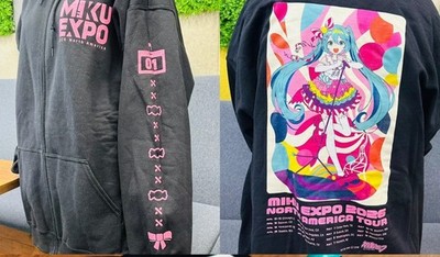 Miku Expo 2026 Merch USA & Canada North American Tour reprint Zip Hoodie