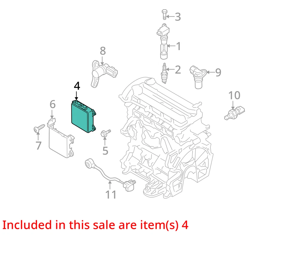 Engine ECM Electronic Control Module By Battery Fits 08-10 MAZDA 5 2461064 Foto 3 de 4