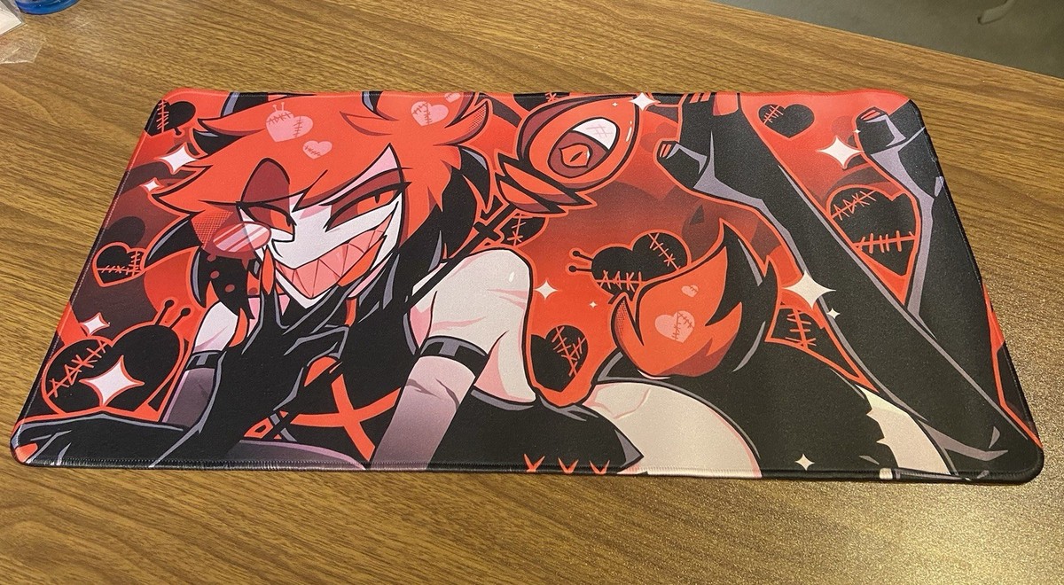 Hazbin Hotel Alastor 23x11x2mm Keyboard Desk Mat - READ DESC FOR