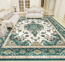 Vintage Green Rug 160x230cm–Floral Non-Slip Classic Area Carpet RRP£99