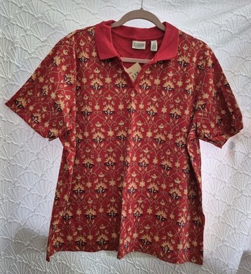 Womens Blouse Classic Elements 16/18W Red With Nice Design New With Tag
