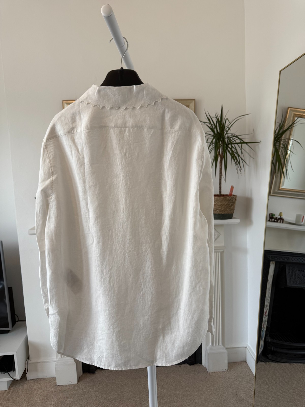 Saint Laurent Tunica Bordure Camicia di Lino