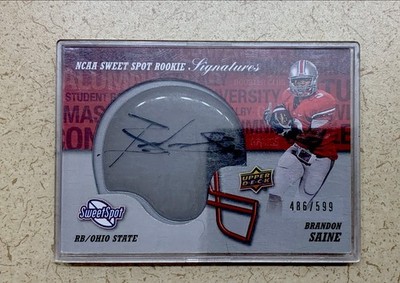 2011 Upper Deck Sweet Spot - Rookie Signatures Brandon Saine #RS-BS /599 (AU, RC
