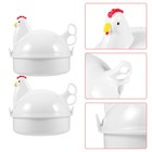 2 Pcs Mikrowelle Dampfgarer Kocheiermaschine Eierkocher Für Die Eierdampfer