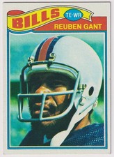 1977 Topps NFL #489 Reuben Gant RC Bills