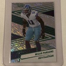 2025 Panini Revolution Micah Parsons #95 Green Storm 593/699