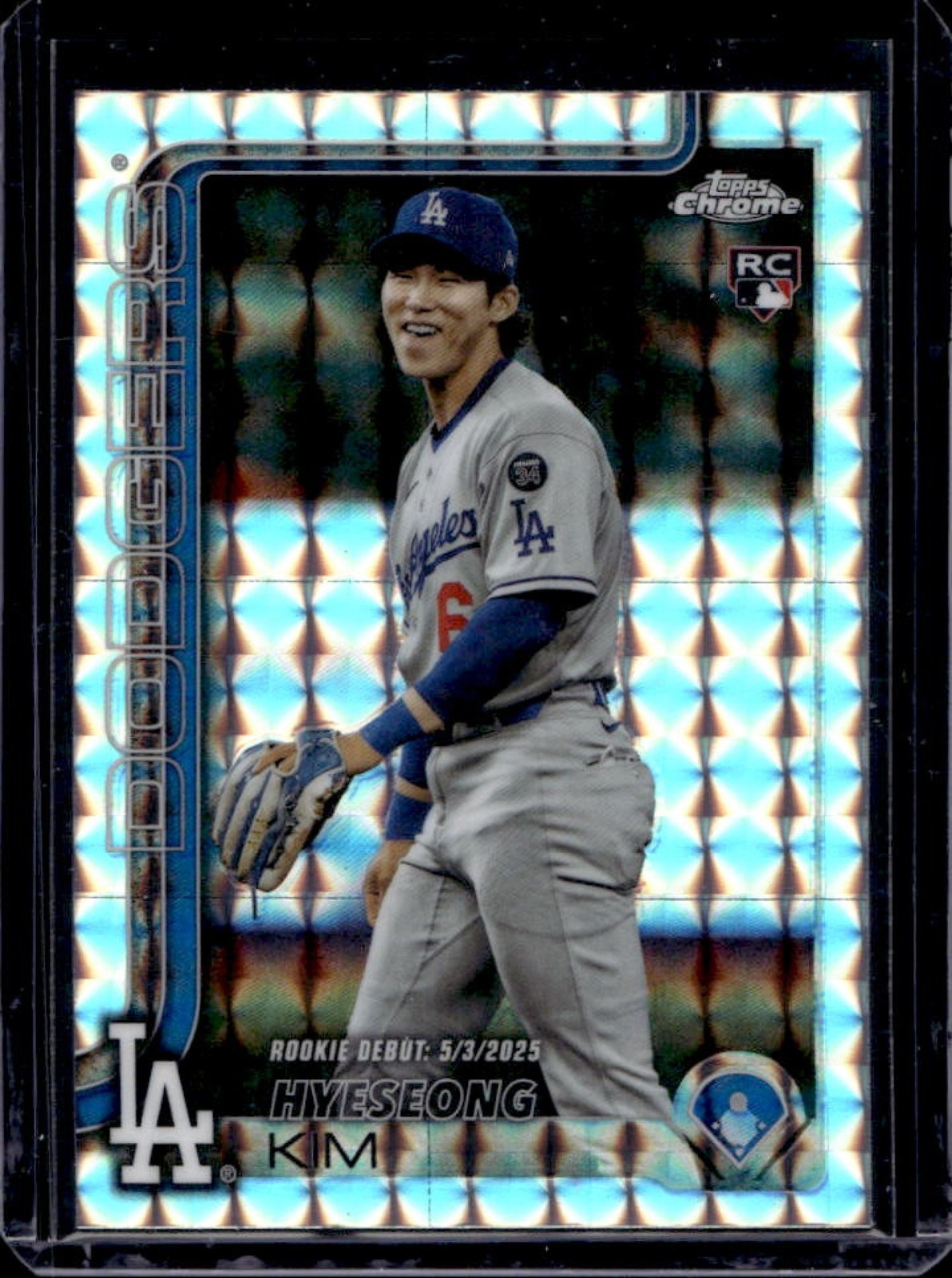 2025 Topps Chrome Update Hyeseong Kim RC Geometric Refractor #USC149 Dodgers