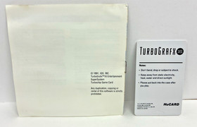 TURBOGRAFX 16: Tricky Kick *MANUAL & HUCARD ONLY* *FREE SHIPPING*