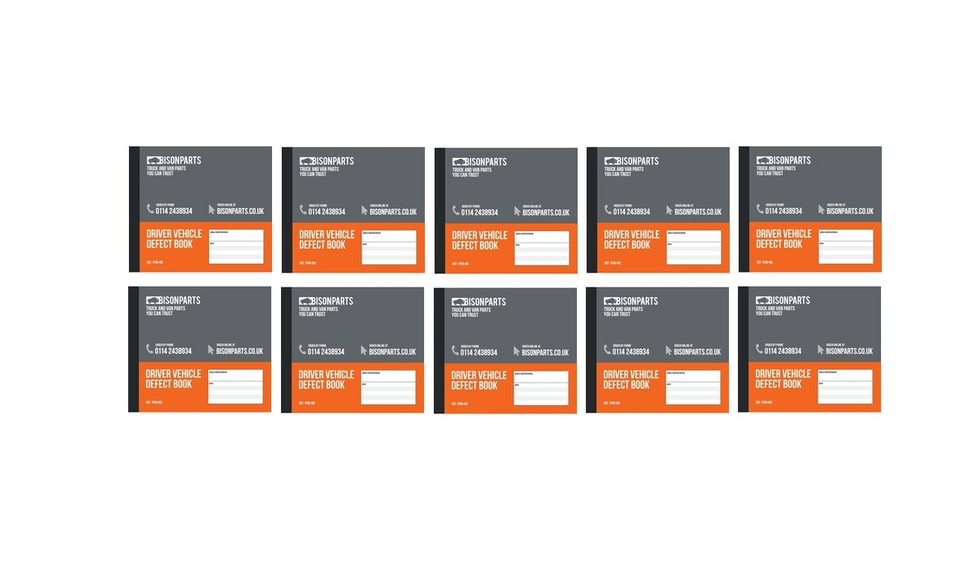 50 PAGE DRIVER DAILY DUPLICATE TACHOGRAPH DEFECT & CHECK BOOK x10 | eBay UK
