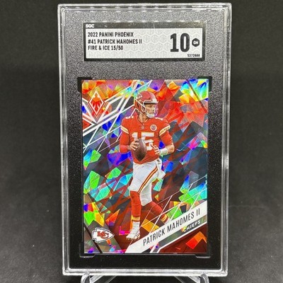 2022 Phoenix Football Patrick Mahomes II Fire & ICE 15/50 * JERSEY NUMBER