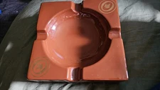 OLIVA Family of Cigars Large Brown Ceramic Cigar Ashtray 9”x9”x3”