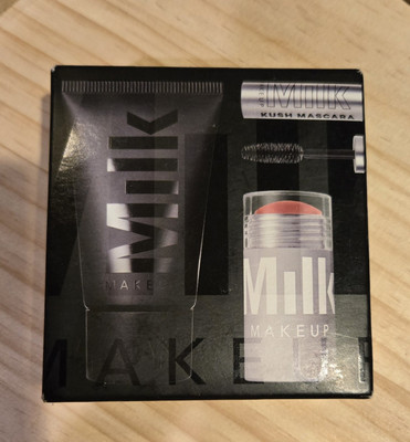 Milk Makeup The Travel Stash: Kush Mascara, Lip + Cheek Werk, Primer NIB New!