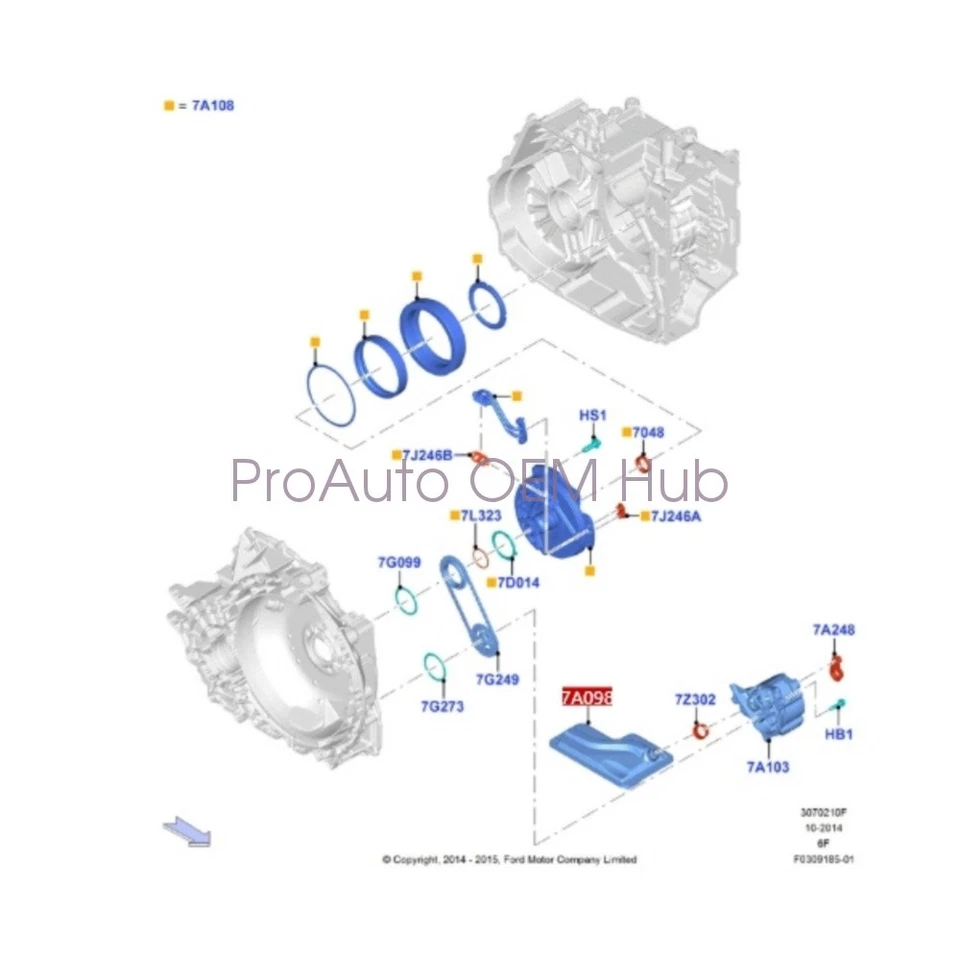 6T70 6T75 GM OEM Transmission Filter For LINCOLN MKS MKT MKX MKZ CONTINENTAL Foto 4 de 4